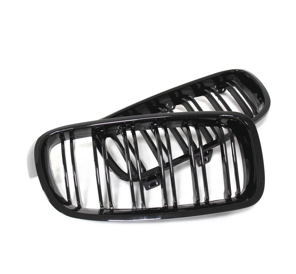 

Top Quality F30 2012-2016 bumper grill Gloss Black Double Line For 3 Series F30 F31 F35 front grille