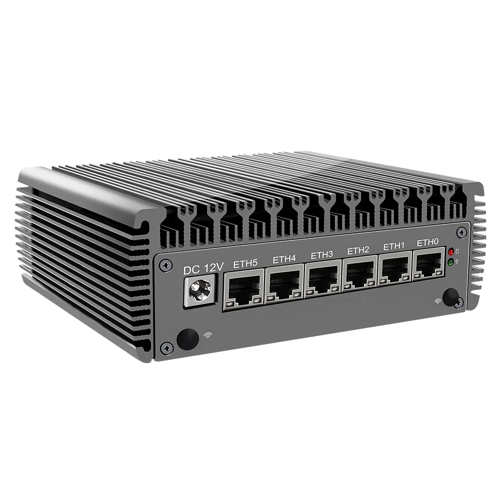 6x Intel i226-V 2 5G Celeron N5105 pfSense брандмауэр мини-роутер * DDR4 NVME SSD 6x2500M Nics безвентиляторный