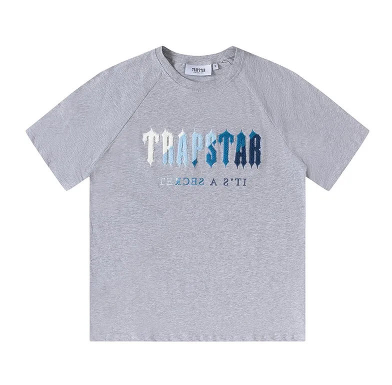

High Quality Embroidered Clothing 2022 Summer Men and Women Trapstar Tshirt Pants Tracksuit Short Suits Chenille Decoded London