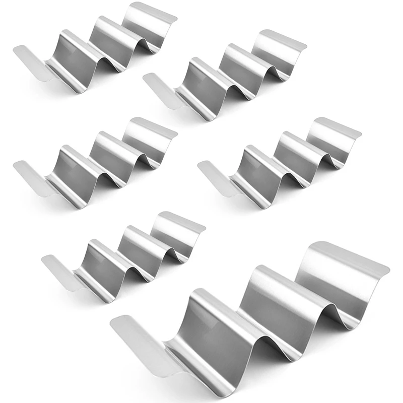 

6 шт., держатели Burrito из нержавеющей стали для посудомоечной машины, серебристые держатели Burrito и встроенные ручки из нержавеющей стали