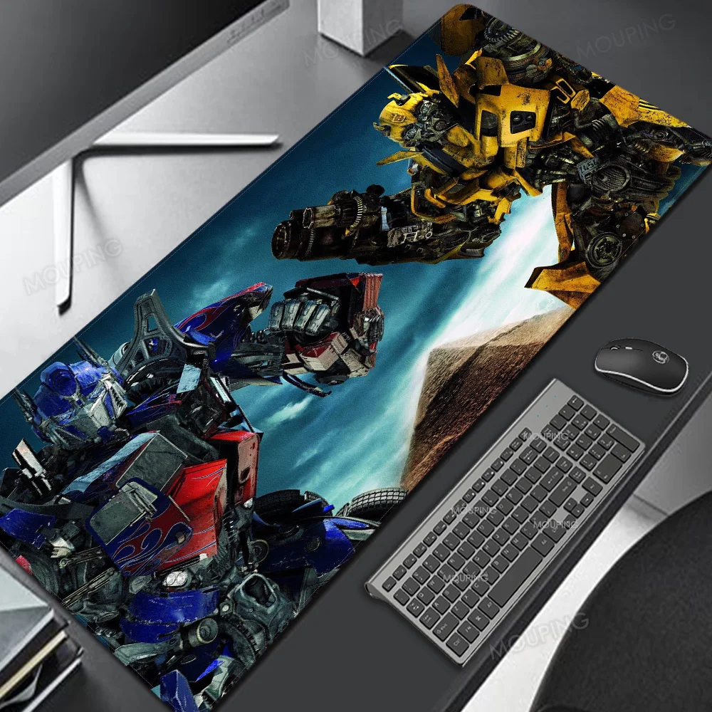 Optimus Prime механический Аниме Коврик для мыши 900x400 XXL игровой коврик клавиатуры с