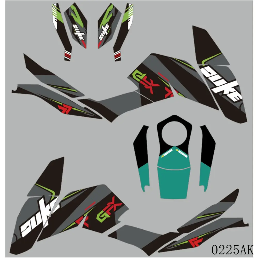 

Full Graphics Decals Stickers Motorcycle Background Custom Number Name For KTM DUKE 125 200 390 2013 2014 2015 2016