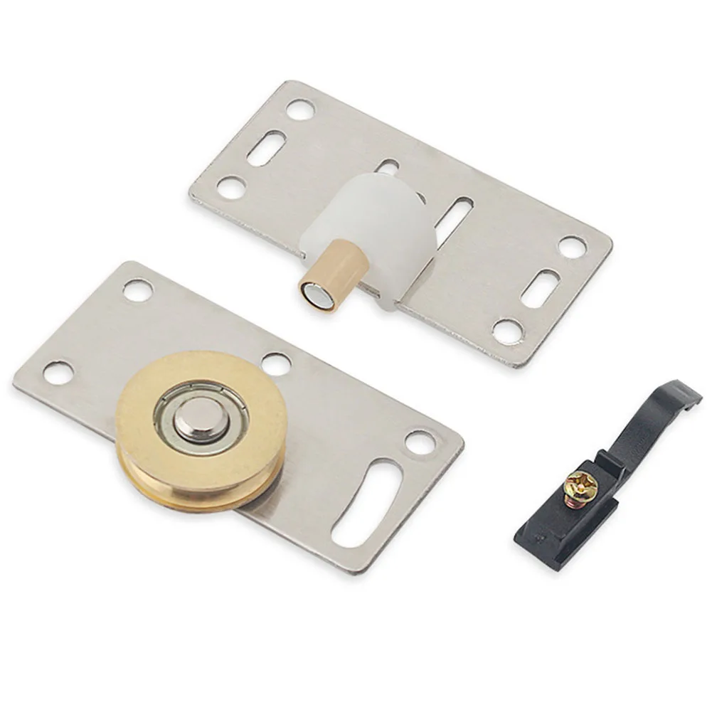 

1 Pc Wardrobe Sliding Door Pulley Wheel Mute Stainless Steel Copper Cabinet Furniture Hardware For Home Decoration Accessories