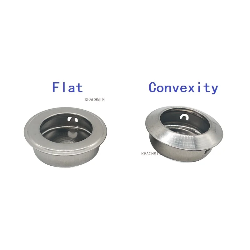 

50pcs FLAT/Convexity Stainless Steel Recessed Flush Pull Finger Insert Sliding Door Handle Cabinet Pulls OD40mm