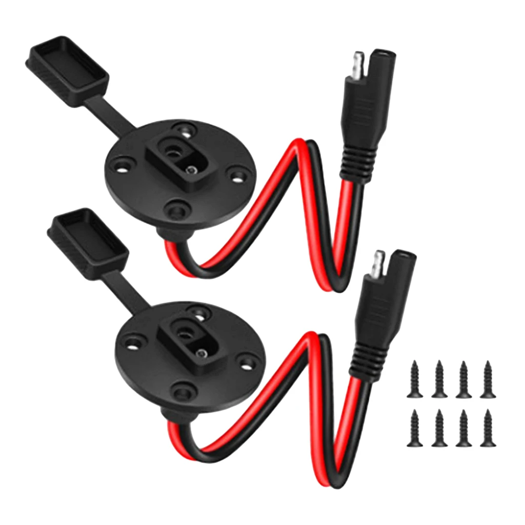 

16awg 33CM SAE Power Socket SAE Waterproof Quick Connect Panel Mount