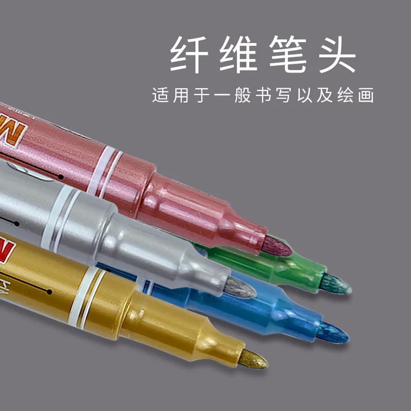 

Lion Metal Strange Pen Paint Pen Gold Hook Pen Diy Hand Painted Photo Album Poster Black Card Quick Dry Oil