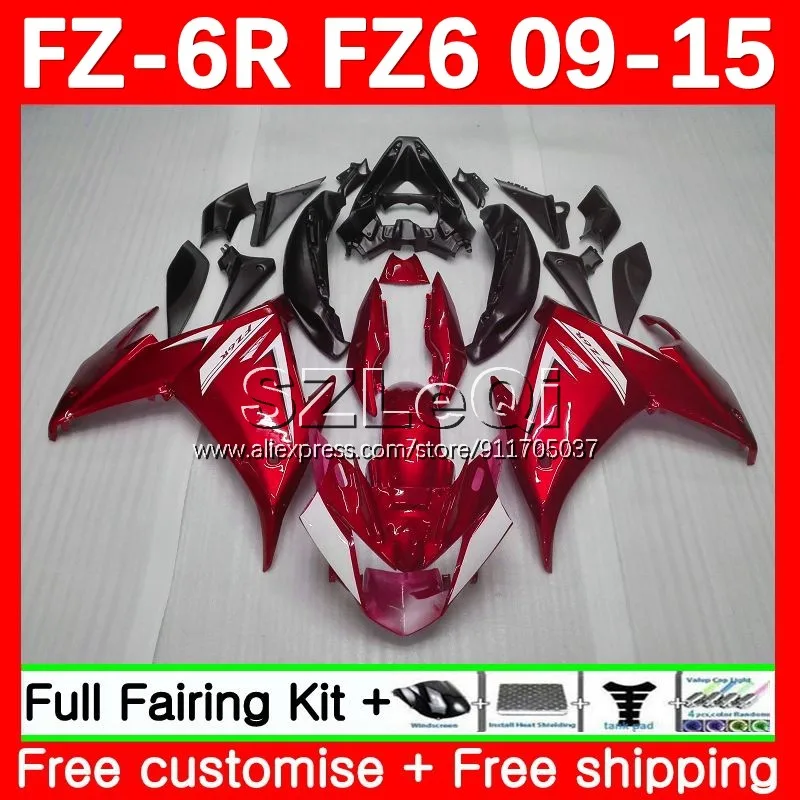 

Глянцевый красный корпус для YAMAHA FZ-6R FZ6 FZ 6R FZ6N FZ6R 09 10 11 12 13 14 15 2009 2010 2011 2012 2013 2014 обтекатель 136LQ.177
