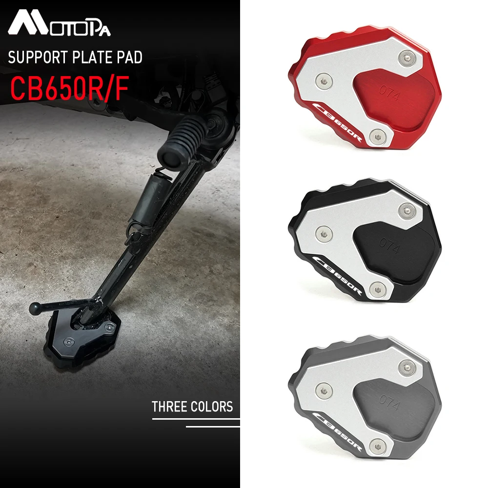 

For Honda CB650R CB650F CB 650R CB 650F 2018-2022 Motorcycle CB650F CNC Kickstand Foot Side Stand Extension Pad Support Plate