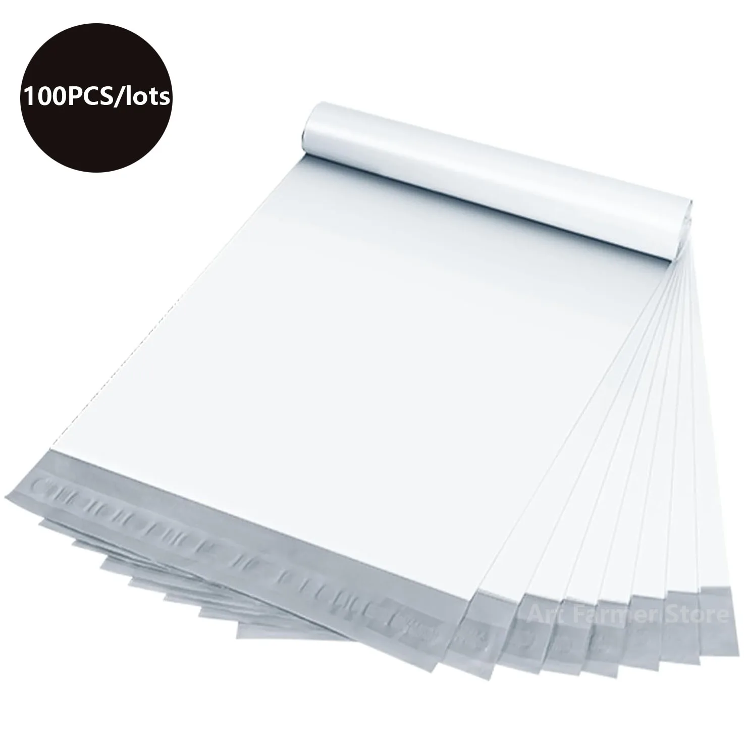 

100Pcs/Lot Shipping Envelope Bags Plastic Express Envelope Storage Bags White Color Mailing Bags Self Adhesive Seal Courier Bag