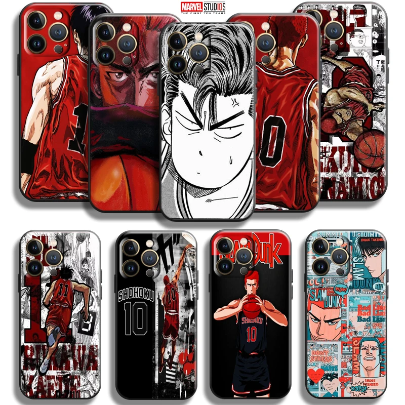 

Anime SLAM DUNK Sakuragi Hanamichi For Apple iPhone 13 12 11 Pro Mini X XR XS Max SE 6 6S 7 8 Plus Phone Case Coque Back
