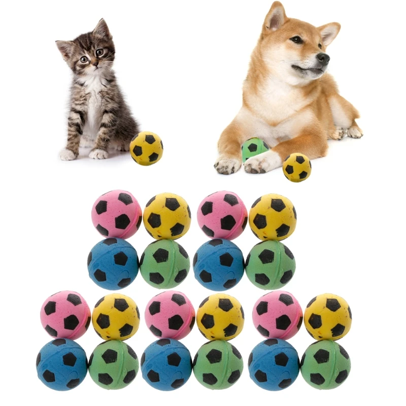 

20PCS Non-Noise EVA Ball Soft Foam Soccer Play Balls for cat Scratching Toy