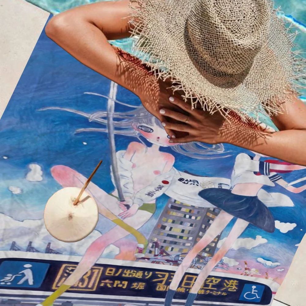 Anime A-Aya T-Takano.jpg Microfiber Beach Towel Absorbent Quick Dry Soft Yoga Swimming Resort Mountain Climbing