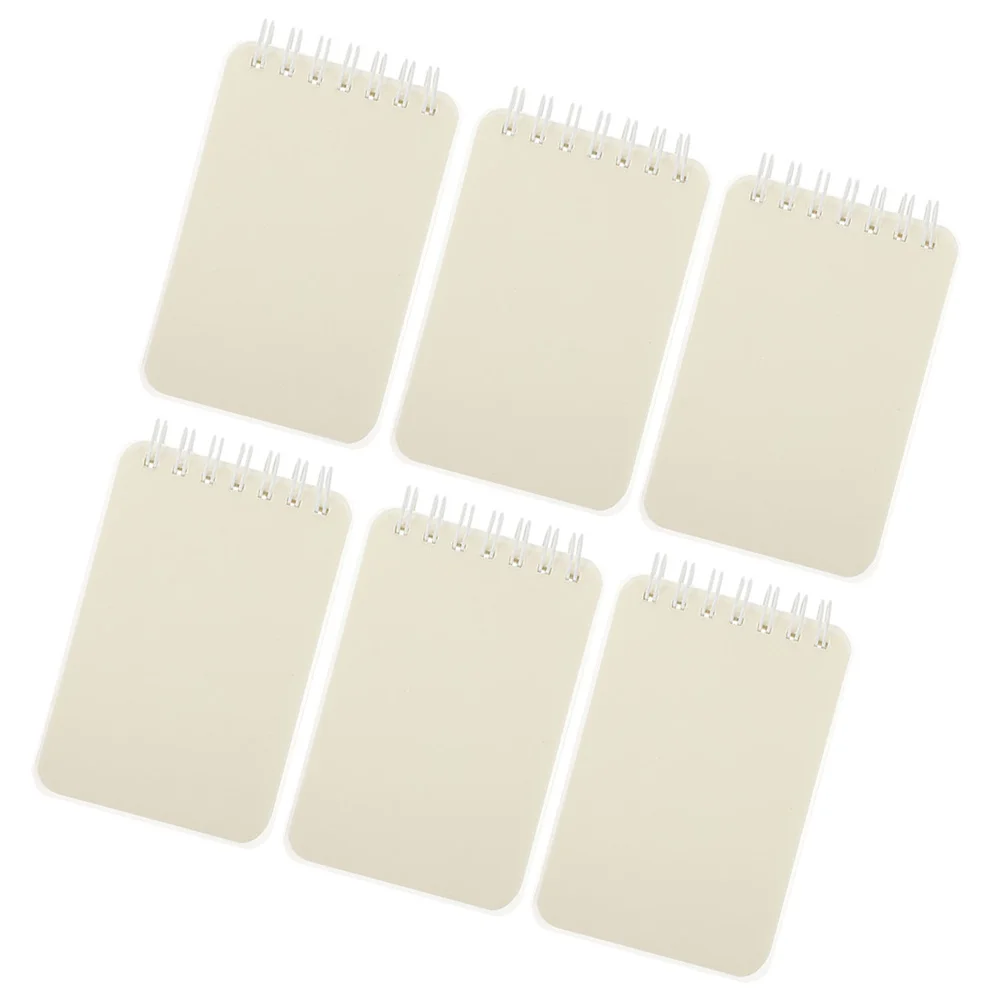

6pcs Small Spiral Notebook Pocket Notepad Memo Pad Small Sketchbook Portable Small Notepad