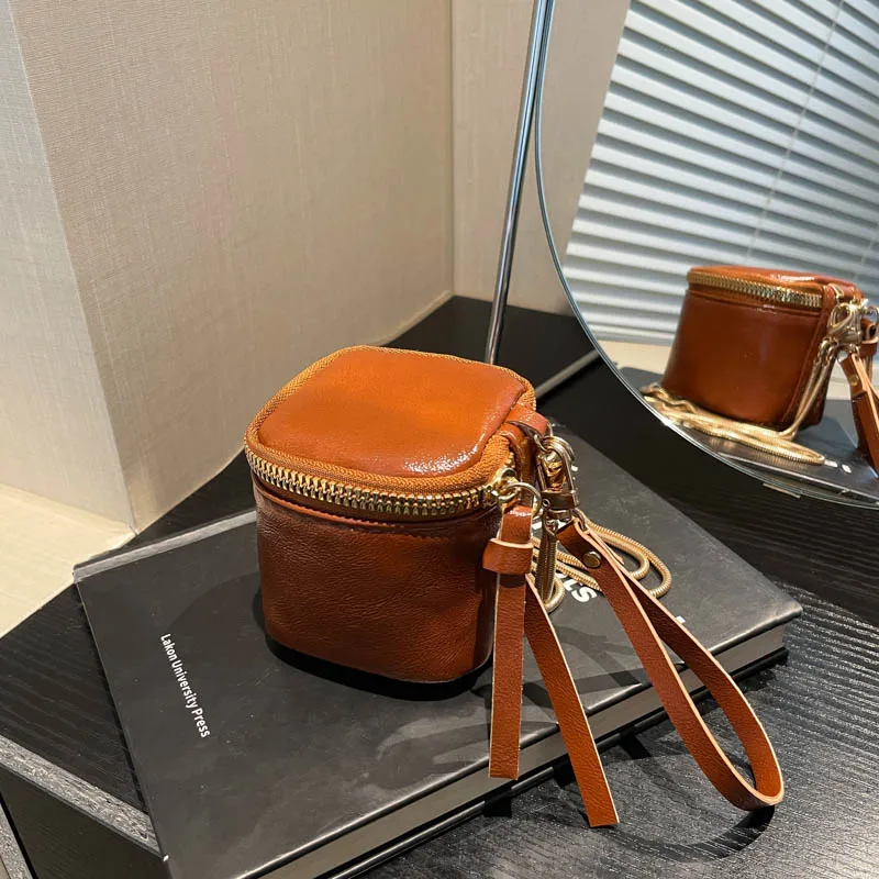 Мини-модель модные сумки с ручками сверху повседневные однотонные внутренним