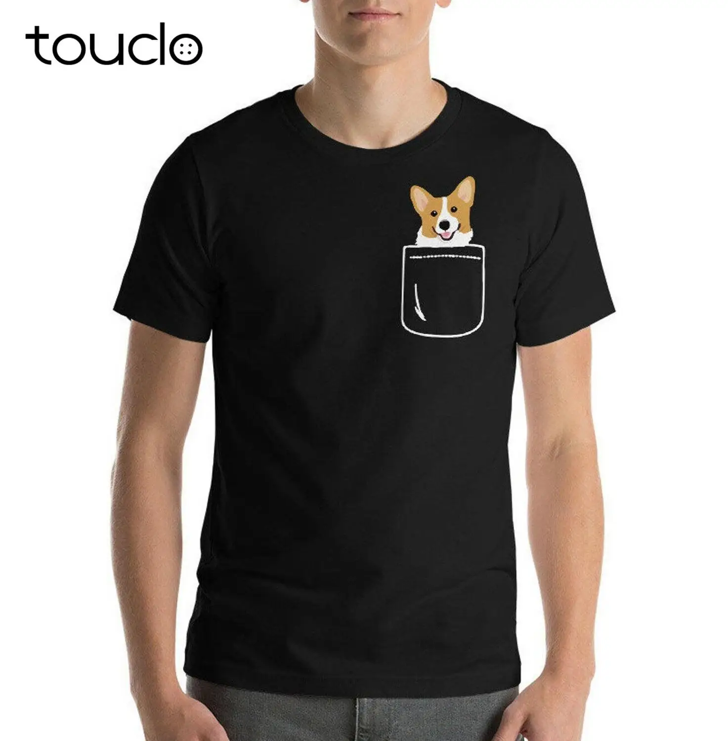 

New Corgi Pocket Tee Gift For Corgi Lovers T-Shirt Unisex S-5Xl Xs-5Xl Custom Gift Short Sleeve Funny Tee Shirts