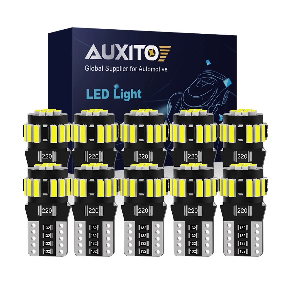 10 шт. автомобильные лампы AUXITO T10 168 дюйма 12 В 194 к