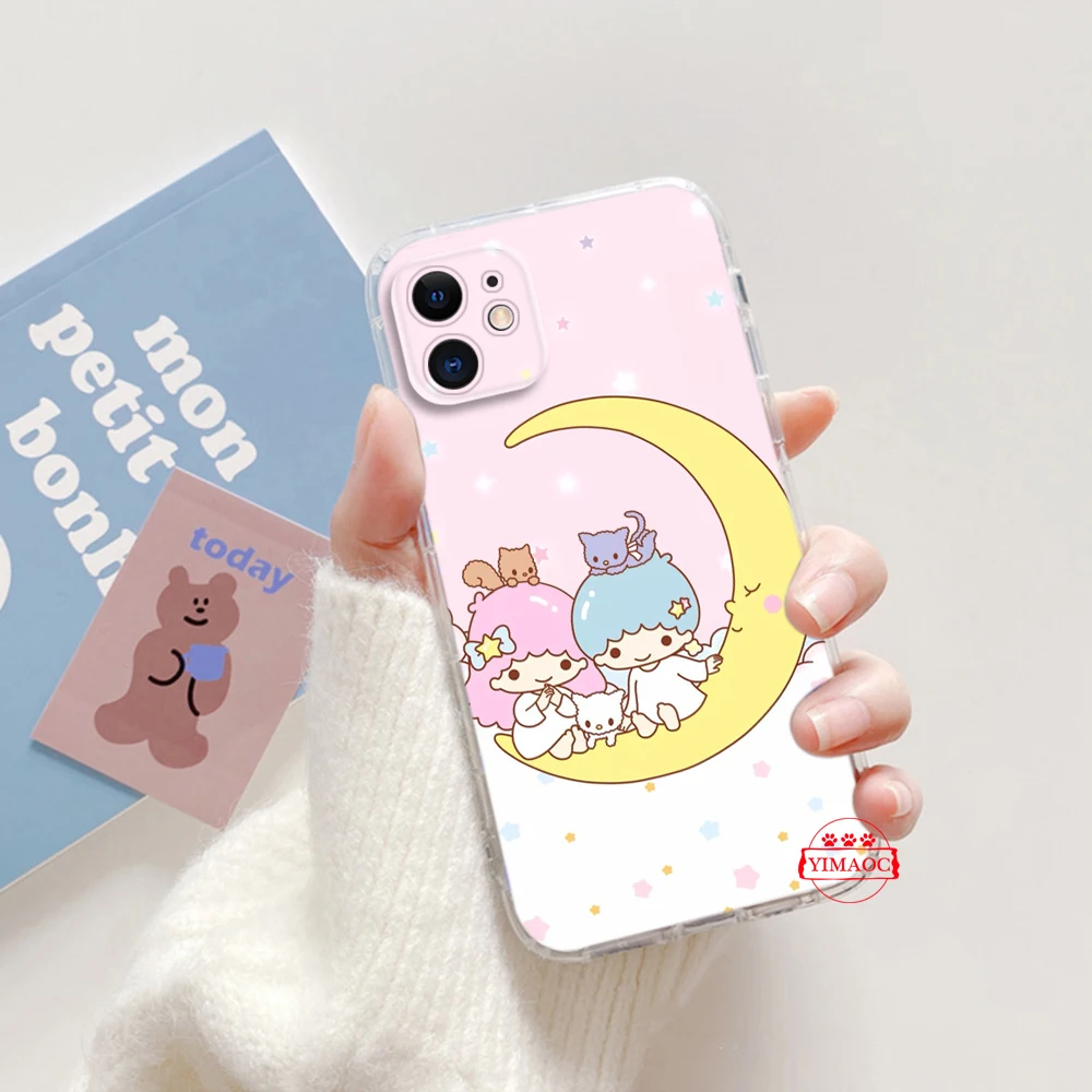 222A sanrio little twin star Soft Case for LG K71 K8 Plus K9 Lite Q510 K92 Q92 Stylo 6 7 V40 V50 V60 G9 X4 Q61 Q60