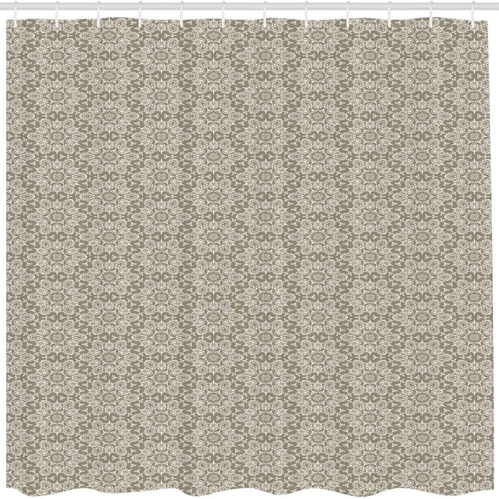 Темно-синяя занавеска для душа растительный красивый цветок ветки оперья листья