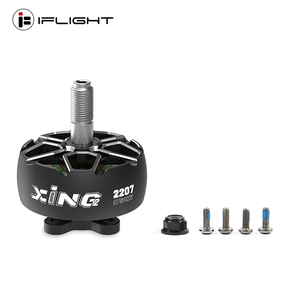 

IFlight XING2 2207 2750KV/1750KV 4-6S бесщеточный двигатель W/ 5mm вал из титанового сплава 5-дюймовый Пропеллер для квадрокоптера Nazgul Evoque F5 FPV