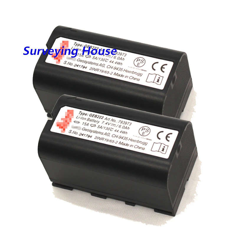 2 шт. аккумулятор GEB222 для Lei ca All System 1200 Piper 100/200 лазеров литий-ионный