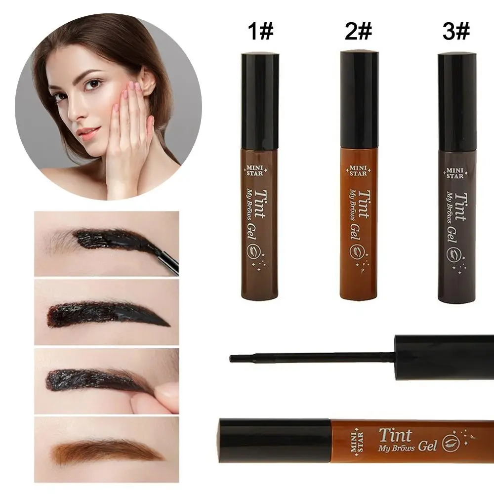 

2 pieces Fashion Cosmetic Beauty Easy Use Waterproof Brows Tint Peel-off Eyebrow Gel Long Lasting