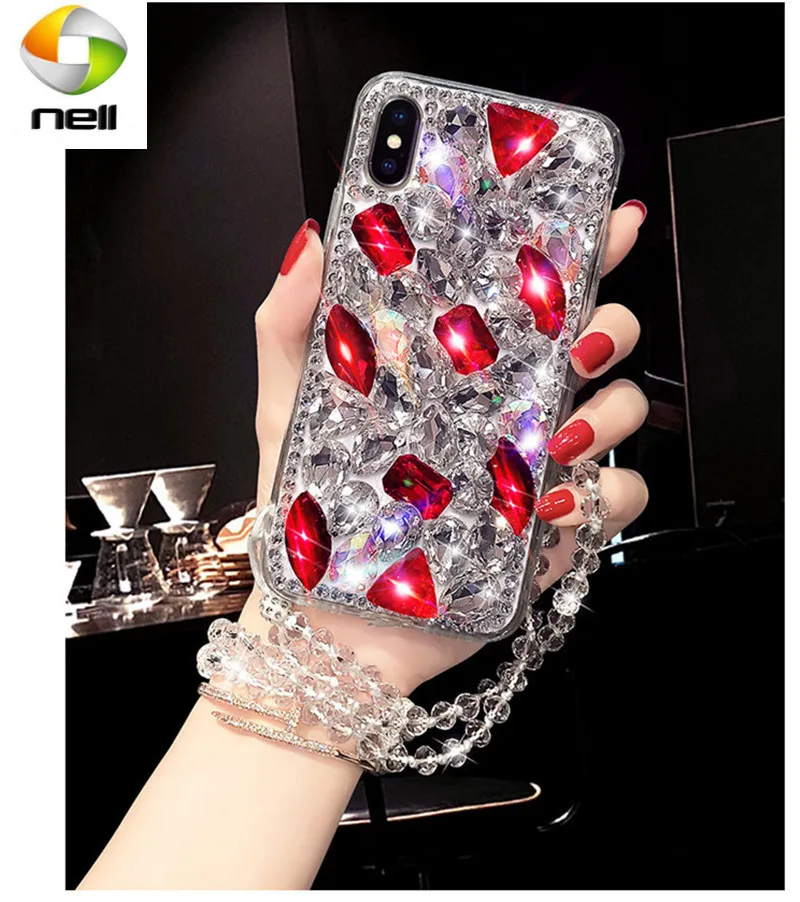 DIY чехол для телефона роскошные украшения кристаллы бриллианты 3D камни задняя