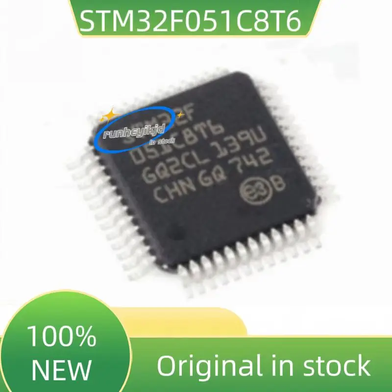 

5 шт., новинка 100%, STM32F051C8T6, STM32F, 051C8T6, фото, новая и яркая