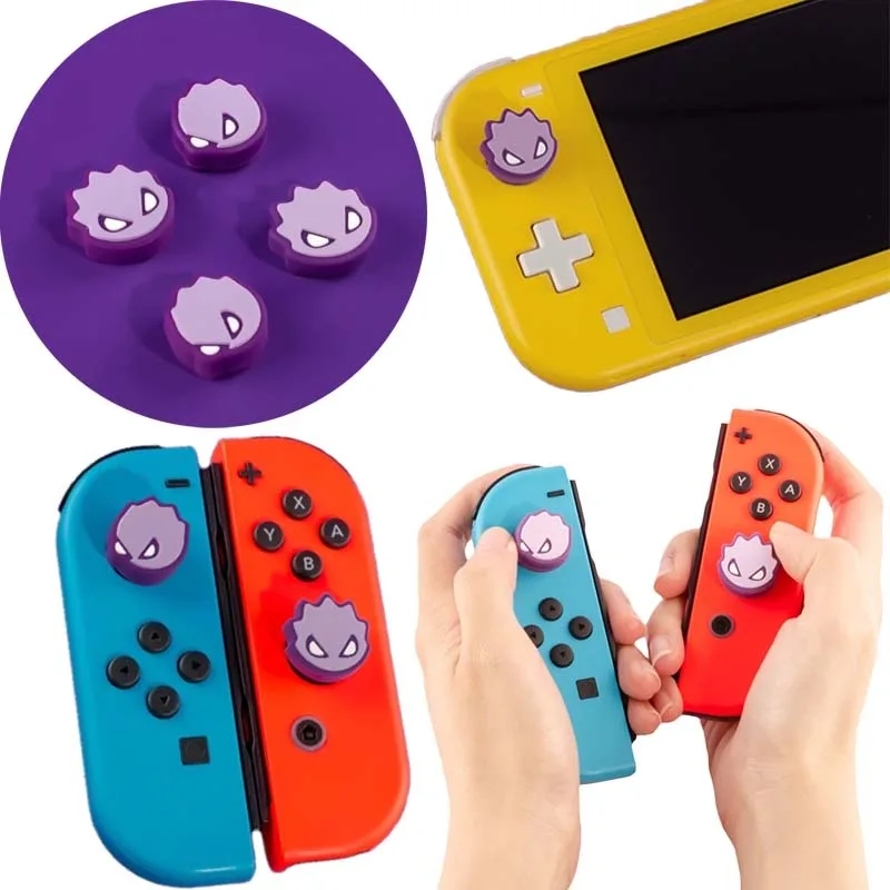 Gengar Rocker Cap для Switch Joycon Cover NS Lite Защитная силиконовая кнопка большого пальца