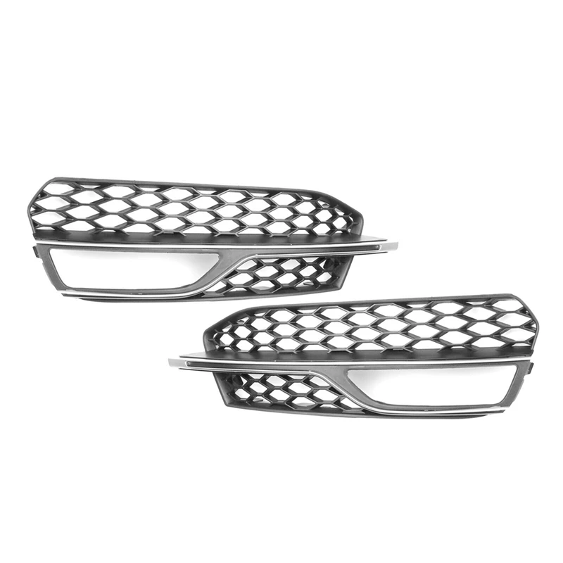 

1Pair Replacement Parts Fit For A3 S Line 2013-2016 S3 Car Fog Light Cover Lower Bumper Grill Grilles