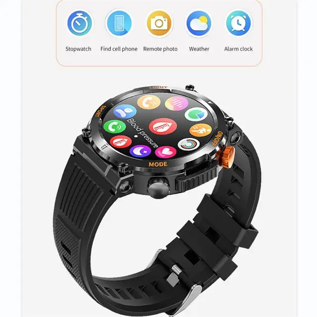 HT17 Smart Watch IP67 Waterproof Fitness Tracker 1.46” Full Screen Touch Heart Rate Sleep Monitor Bluetooth-Compatible Call 6