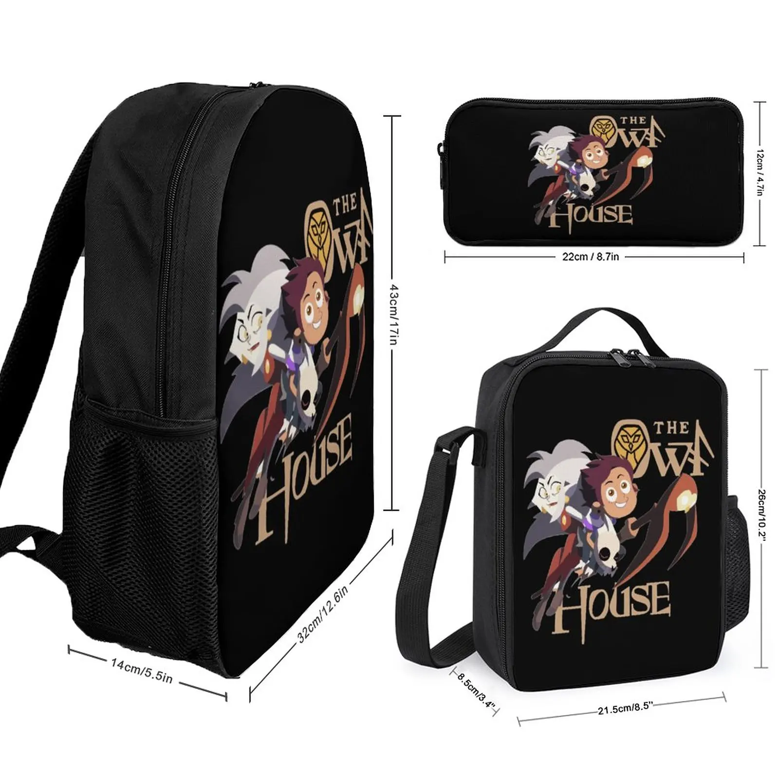 2 Безопасный уютный пехотный набор 3 в 1 17-дюймовый рюкзак сумка для ланча ручек