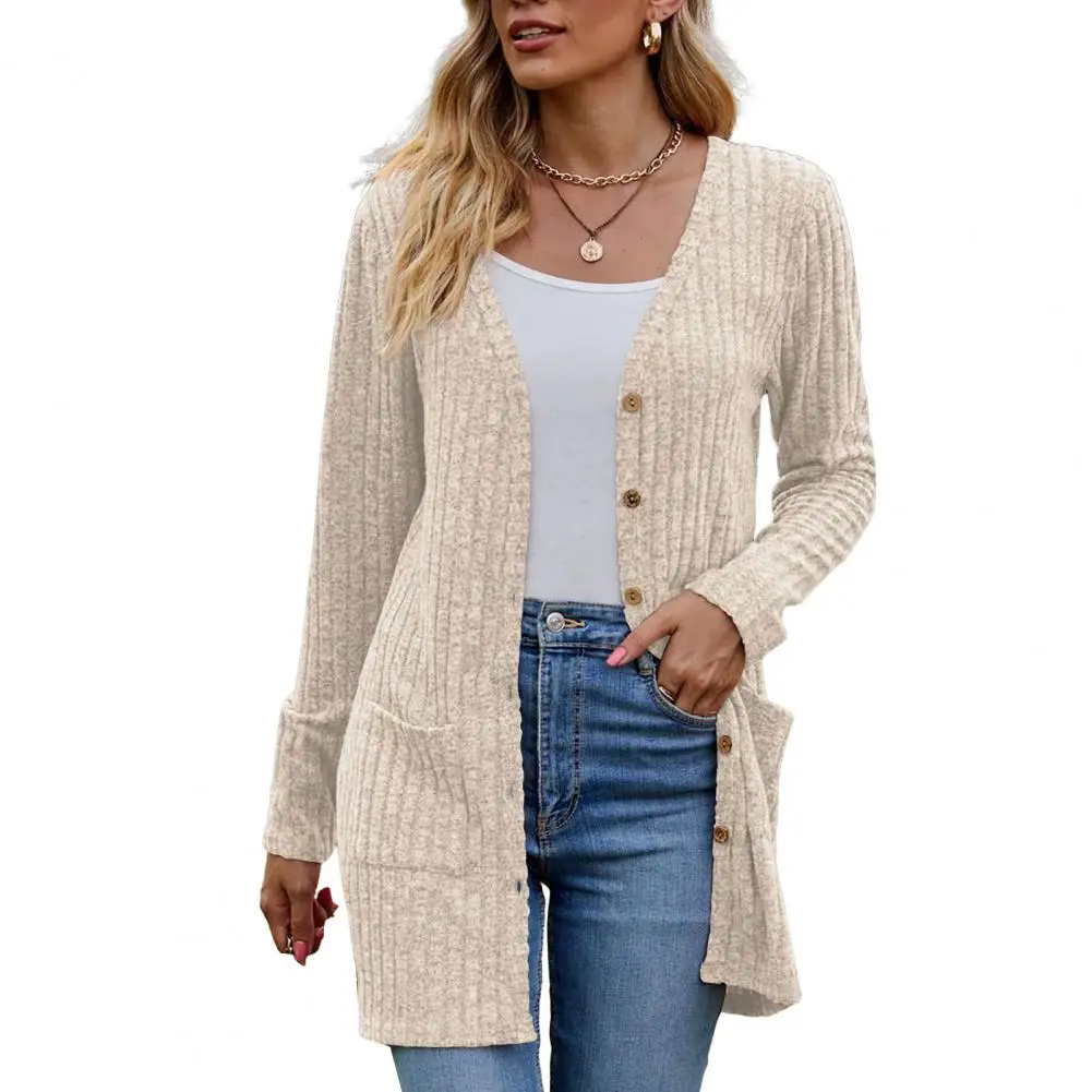 

Women Winter Sweater Coat Waffle Knit Cardigan Cozy Knitted Women's Fall/winter Jackets with Soft Elastic Fabric Long for Warmth