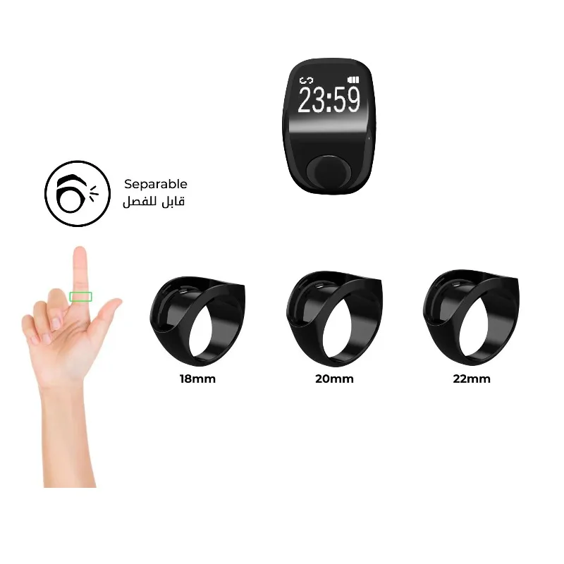 Умное кольцо F4 Fathering с Bluetooth 5.0, поддержкой подсчета шагов, OLED-дисплеем, вибрацией и водонепроницаемостью. (art.: 3920dbdd7609b) - 3920dbdd7609b