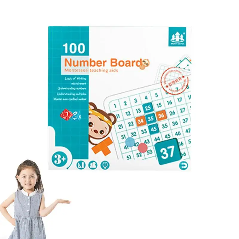 

Wood Math Learning Board Toy Magnetic Hundred Number Board Wood Toy Interactive Learning Educational Game For Kids