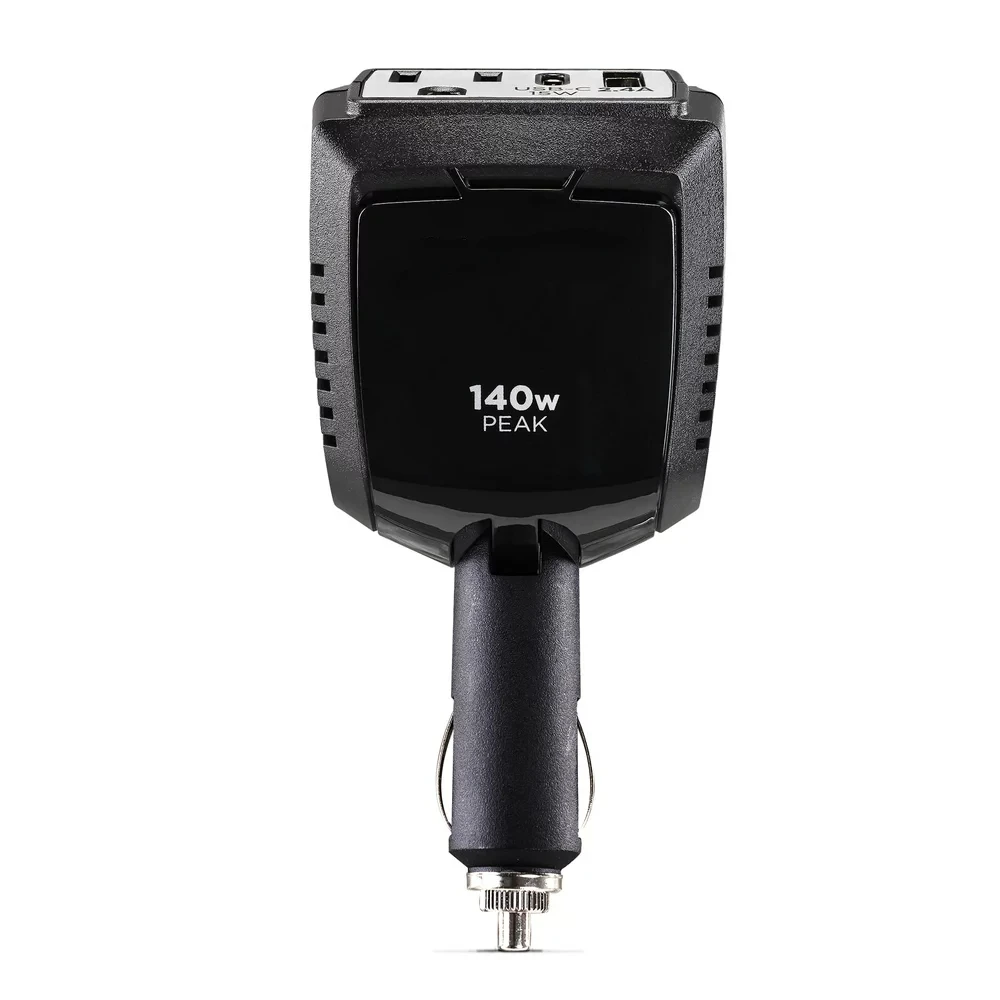 

- 1 Outlet 140 Watt Power Inverter with 1 USB-C & 1 USB-A Port car accessories Free Shipping