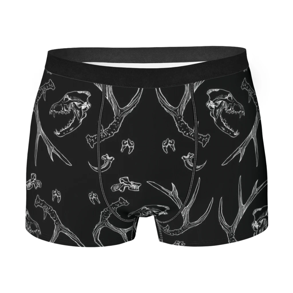 

Forest Bones Man's Boxer Briefs Underpants Skeleton Skull Bone Highly Breathable High Quality Sexy Shorts Gift Idea