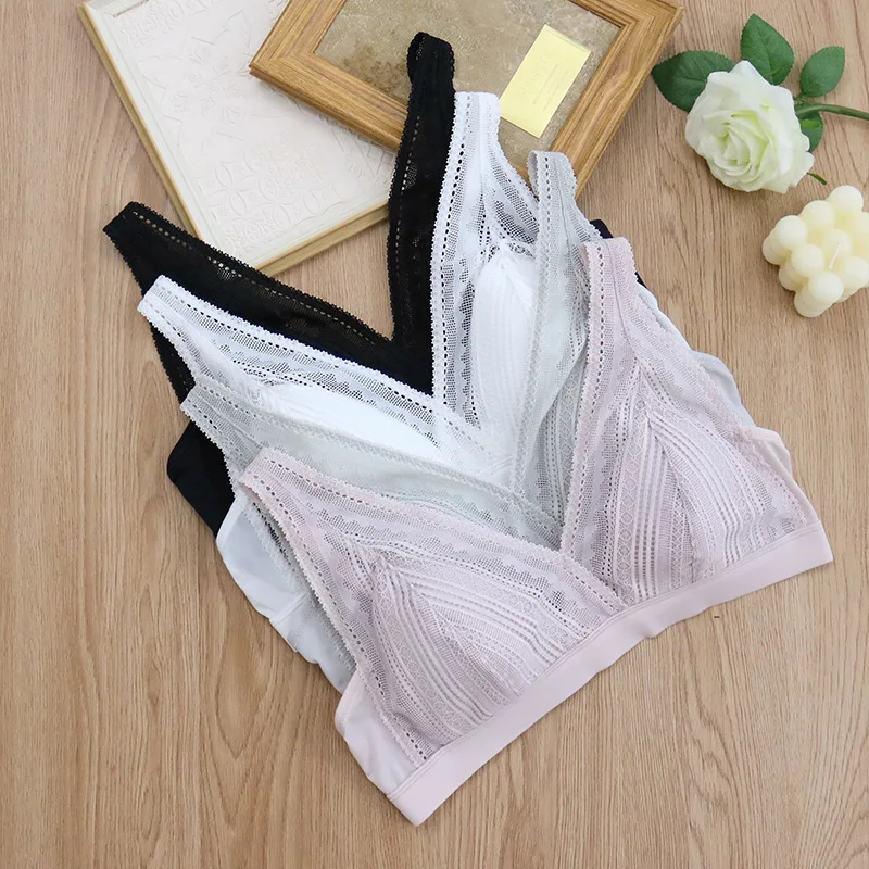 Женский тонкий бюстгальтер без косточек с тонкой подкладкой из 100% шелка тутового