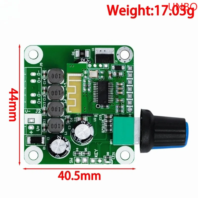 Цифровой стереоусилитель TPA3110 с Bluetooth 4.2, 15Вт+15Вт, 12В-24В, модуль автомобильного усилителя для портативных USB-колонок, для самостоятельной сборки. (art.: 3920dcc432eec) - 3920dcc432eec