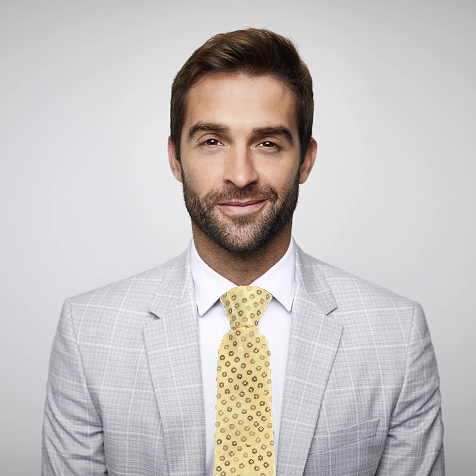 

Corbatas De Hombre Tie Party Decor Fashion Shine Necktie Costume Prop Ornament Polyester Man