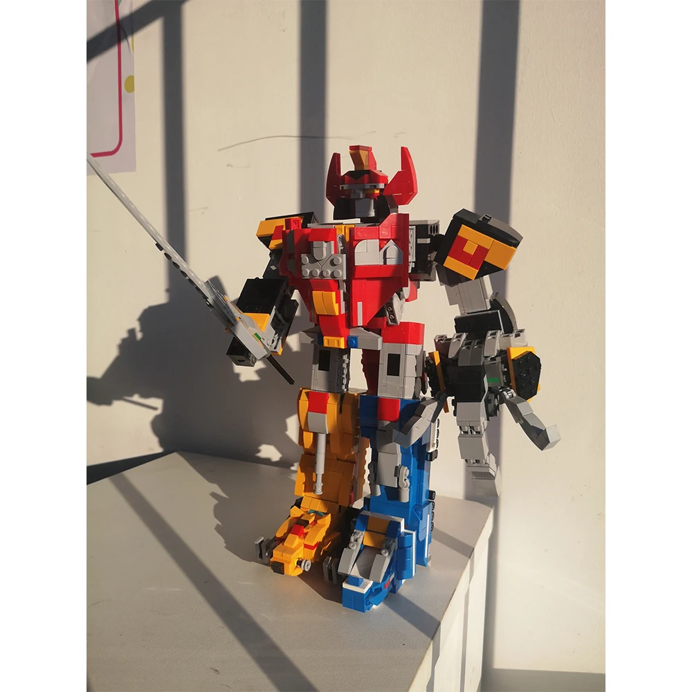 Игрушка-робот MOC морфинированная энергия дальномер строительные блоки динозавр