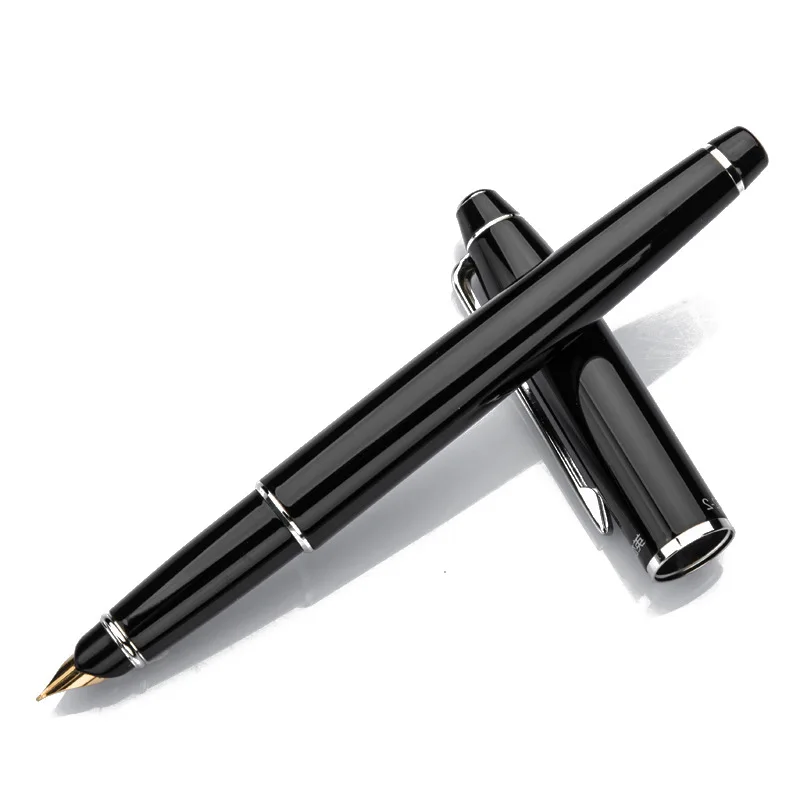 HERO/ Hero Pen 372-2 Pure Black Iridium Pen for Male and Female Adult Students To Practice Writing with Half A Tip