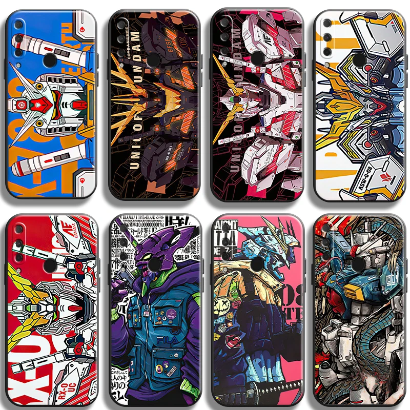 

Japan Anime Gundam Phone Case For HUAWEI P20 P30 P40 Lite Pro Plus P20 Lite 2019 5G ShockProof Silicone Cover Original Unisex