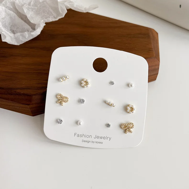 

MISSNICE New Arrivals 12pcs/set Simulated Pearls Stud Earrings For Women Small And Exquisite Earing Boucle D'oreille Femme 2022