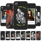 Мягкий силиконовый чехол для Alcatel 1S 2021, чехол для телефона Alcatel 3L 2021 1B 1A 2020, чехол для художественного портрета, черный чехол с рисунком