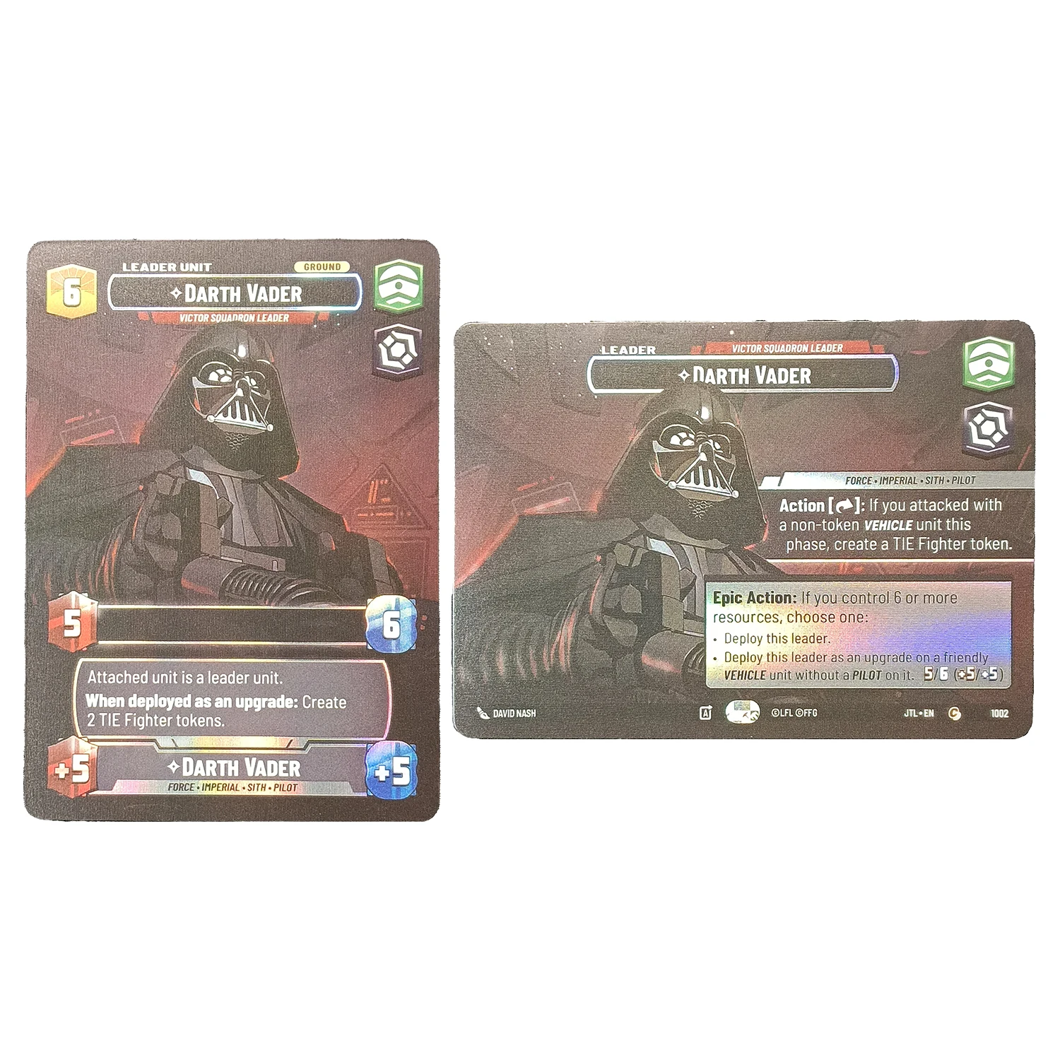 Коллекционные карточки серии StarWars Jump to Lightspeed: Карточки Лука СкайуокераДарта ВейдераХана СолоПо Дэймерона (JTL) (art.: 3920dad40df2c) - 3920dad40df2c