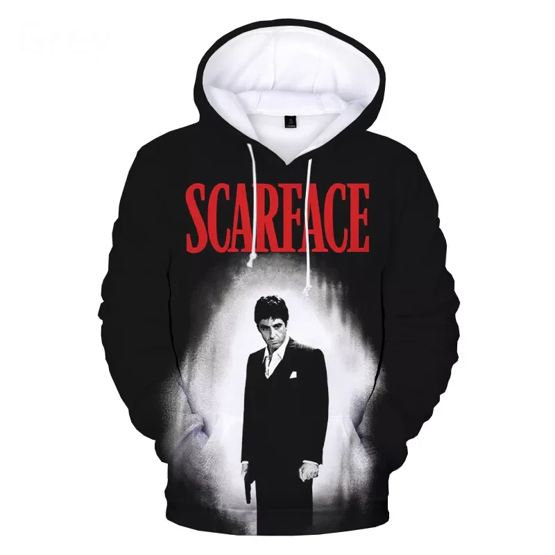 

NEW IN 3D Hoodies Men Women Autumn Winter Fashion Casual Pullover Gangland Movie Tony Montana Harajuku Streetwear Hoodies