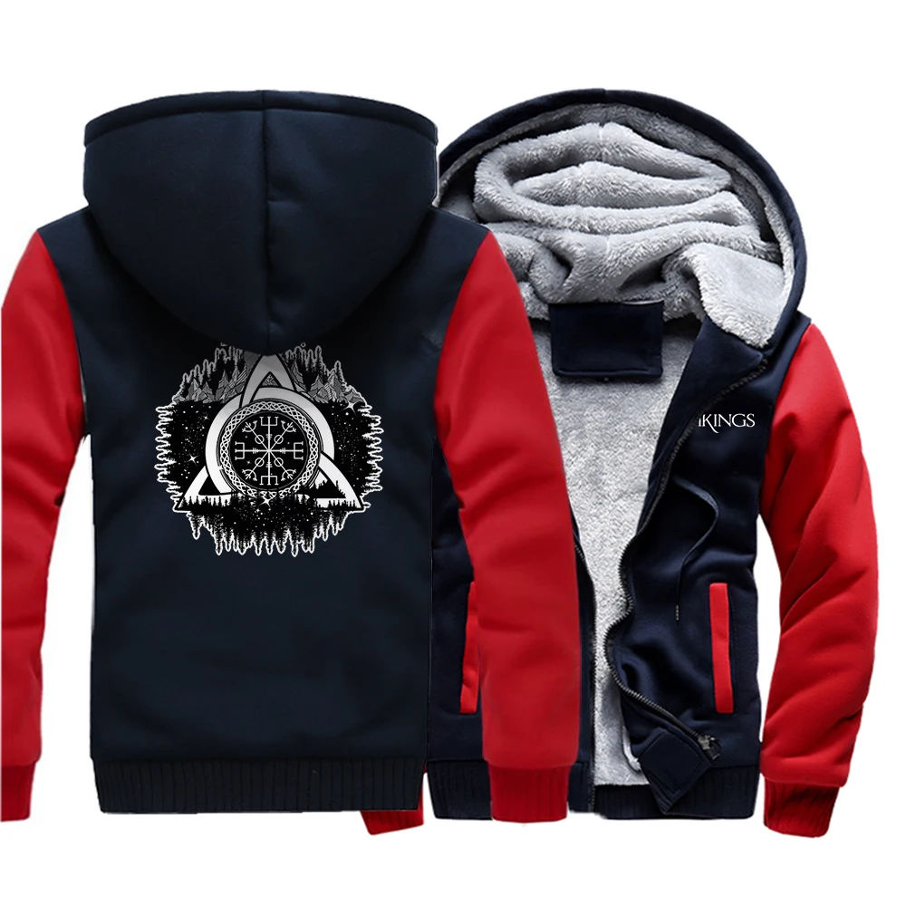 

Celtic Trinity Knot Helm Of Awe Mens Jacket Street Pocket Tracksuit Casual Comfortable Sweatshirt Creativity Winter Man Clothes