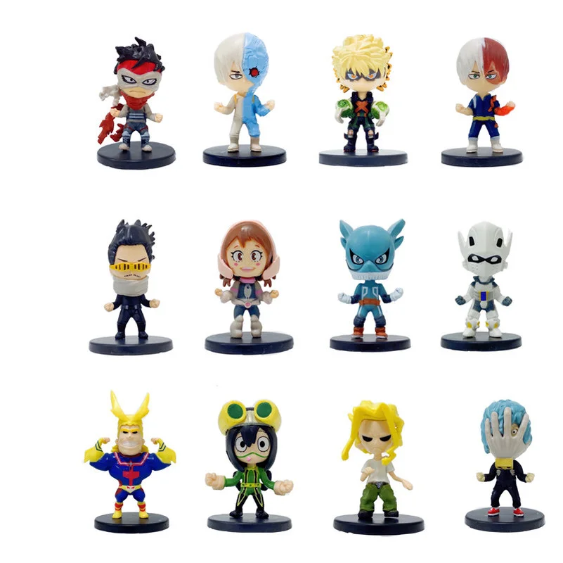 

12pcs/set 7cm Anime Figurine My Hero Academia Todoroki Shoto Bakugou Katsuki Midoriya Izuku Action PVC Model Toys Figures Gifts