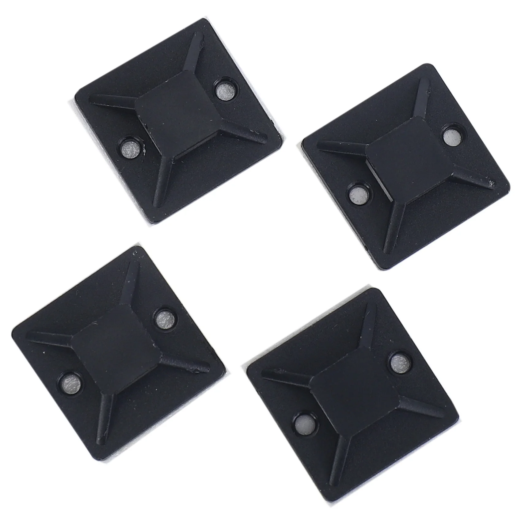 100 шт. самоклеящаяся кабельная стяжка базовый держатель 20 x 6 мм