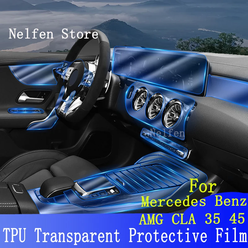 

Для Benz AMG CLA 35 45(2020-2023) автомобильные аксессуары интерьерная центральная консоль Инструкция по навигации защитная пленка